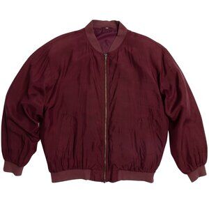 Sundazed (Germany) 70s Vintage Silk Bomber Jacket : L